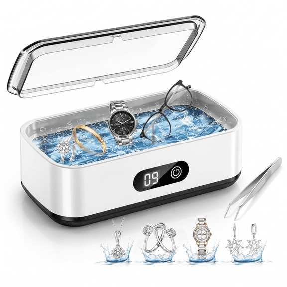 INSMART Ultrasonic Jewelry Cleaner, 22oz 49kHz Ultrasonic Cleaner for Rings, Glasses, Jewelry