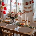 thumbnail image 5 of Pure Brown Round 15 Inch Placemats Set of 8, Simple Solid Color HeatResistant Non Slip Place Mats for Dining Table, Wipeable Braided Kitchen Table Mats for Housewarming, 5 of 9