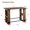 Black walnut, variant on TENSAKEE Farmhouse Rectangular Bar Table with 2 Storage Shelves & Metal Footrest, 63 in. Counter Height Pub Table, Black Walnut