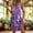 Purple, variant on QUNYINEY Mini Sun Dresses Women Floral Casual A Line Sleeveless Tank Dress V Neck with Pockets Loose Fit Beach Dresses