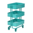 thumbnail image 2 of Estante de almacenamiento con forma de carrito de hierro para decoración, estante de almacenamiento con forma de carrito móvil de simulación, estante de almacenamiento para piso de color, 2 of 6