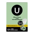 thumbnail image 4 of U by Kotex Clean & Secure Hypoallergenic Panty Liners, Light Absorbency, Regular Length, 64 Count, 4 of 9