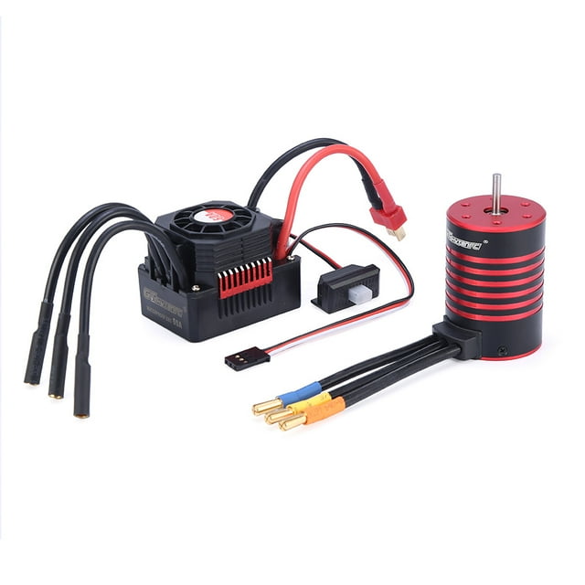 Gtskytenrc Waterproof Combo 3650 2300/3100/3600/4500/5200kv Brushless Motor W/heat Sink 60a Esc For Rc 1/10 Rc Car
