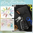thumbnail image 6 of 30Pcs Colored Lobster Claw Clasp Swivel Trigger Clips Colorful Alloy Split Keychain Metal Swivel Hanging Key Ring Snap Hook Clasps for DIY Jewelry Making Keychains Lanyards Supplies DIY Crafts, 6 of 6