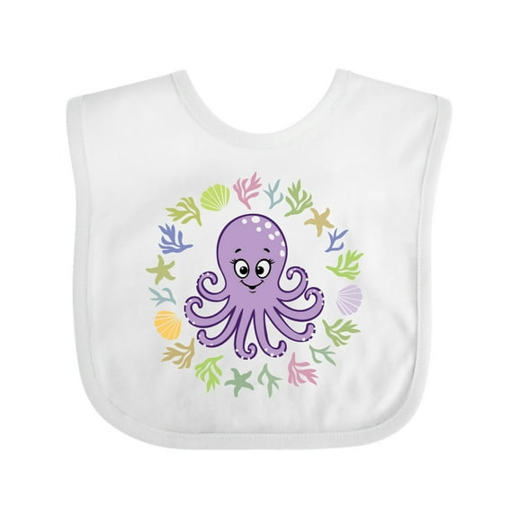 Inktastic Octopus Cute Girls Girls Baby Bib