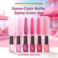 thumbnail image 3 of Gellen Gel Nail Polish Set of 6 Same Color Same Bottle Nude Pink Rose Red Glossy Gel Polish, Soak off Gel Nail Kit for DIY Home Gel Manicure Set for Nail Art, 3 of 9