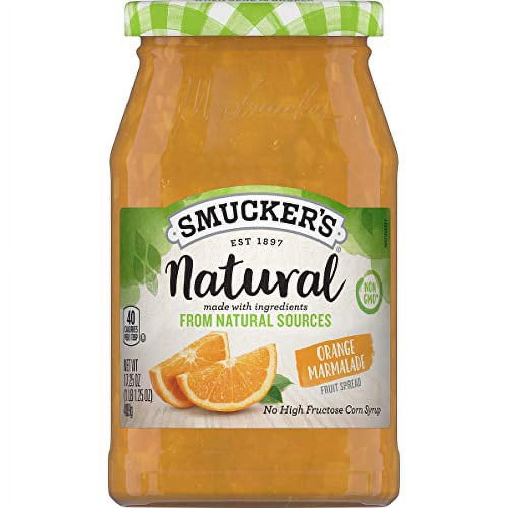 (8 pack) Smucker's Natural Orange Marmalade Fruit Spread, 17.25 oz