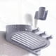 thumbnail image 5 of Soporte de ducha de mano de 2 piezas, soporte de cabezal de ducha ajustable con jabonera - Soporte de ducha de ventilación de diseño hueco JAMW Sencillez, 5 of 5