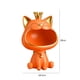 thumbnail image 5 of Escultura Figura de resina con diseño de gato de la fortuna para estudio en el hogar (naranja), 5 of 8