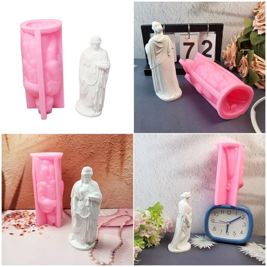Goddess Figurine Silicone Candle Molds Epoxy Resin Molds for Candle Soap