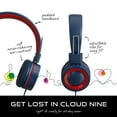 thumbnail image 4 of MYZI Kids Wired Headphones with Mic, 85dB Safe Volume, Stickers Included – Blue, 4 of 9