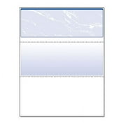 Security Business Checks, 11 Features, 8.5 x 11, Blue Marble Top, 500/Ream