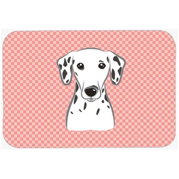 Checkerboard Design with Dog Mouse Pad, Hot Pad or Trivet