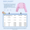 thumbnail image 7 of Manyakai Toddler Girls Satin Cardigan Bolero Long Sleeve Shrug Jacket Wedding Party Dress Cover Up White 5-6, 7 of 7