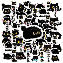 35pcs Black Cat Stickers Kids Stickers Cute Stickers Stationery Stickers for Laptop Phone Suitcase