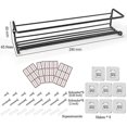 thumbnail image 2 of Spice Racks Organiser - 4 Tier Hanging Stainless Steel Spice Racks Wall Mounted With Adhensive Stickder Screws - Kitchen Pantry Shelf For Spices A, 2 of 5