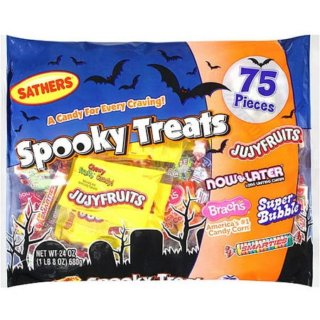 Sathers Spooky Halloween Treats Candy Mix, 75 count - Walmart.com