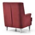 thumbnail image 4 of Passion Furniture Pamona Burgundy Upholstered Accent Chair, 4 of 5