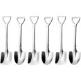 thumbnail image 1 of Stainless Steel Spade Spoon Set Creative Shovel Shape Watermelon Spoon Retro Square Ice Cream Spoon for Cake Cocktail Dessert 6 Pack, 1 of 5