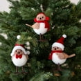 thumbnail image 3 of Plush Lifelike Mini Bird Christmas Tree Hanging Pendant for Holiday Decor and DIY Projects, 3 of 9