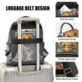 thumbnail image 3 of FORMRS Mini Backpack Purse for Women Quilted Travel Daypack Casual Shoulder Bag, White Halloween Dog, 3 of 7