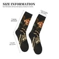 thumbnail image 3 of KLL Skeleton Hand Rose Butterfly Print Cool Socks Men's Women's Crew Socks Funny Crazy Novelty Stockings, 3 of 7