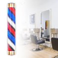 thumbnail image 4 of Poste de barbería Luz giratoria Lámpara de señal interior Iluminación Luces de rayas LED 15cmx125cm Aureato Zulema Luz de poste de peluquero, 4 of 8
