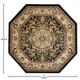 thumbnail image 3 of Flash Furniture Mersin Collection Octagonal Traditional Beige, Green, Burgundy, Black Area Rug, 7' x 7', 3 of 4
