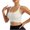 White, variant on Yijfswar Women's Sports Bras Wirefree Low Impact Workout Bras Breathable Yoga Sport Bras for Everyday & Sleep, Size XS