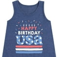 thumbnail image 3 of Instant Message - Happy Birthday USA - Celebratory Cake - Toddler & Youth Girls A-line Dress, 3 of 6