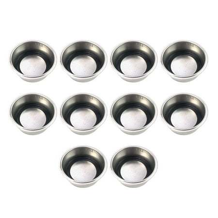 

Mosiee 10Pcs Removable Stainless Steel Coffee Machine Accessories Filter Basket