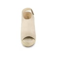 thumbnail image 6 of BLISSFUL STEP Women's Espadrilles Platform Heel Wedges Sandals Beige 5.5, 6 of 8