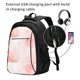 thumbnail image 2 of Balery Marble Mochila con carga USB para hombre y mujer - Mochila impermeable y antirrobo para laptop con puerto USB para viajes, trabajo, 2 of 7