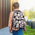 thumbnail image 6 of Rateoe Cute Baseball Pattern Durable Student Backpack Laptop Bag- Ergonomic Design, Waterproof Twill Fabric - Ideal for School, Travel, and Outdoor Activities, 6 of 6