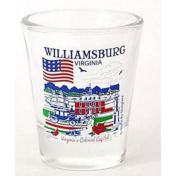 Williamsburg Virginia Great American Cities Collection shot glass
