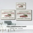 thumbnail image 4 of Christmas Farm Sign II - Framed Gallery Wrapped Holiday Canvas - 25 x 37 - Gold Frame, 4 of 8