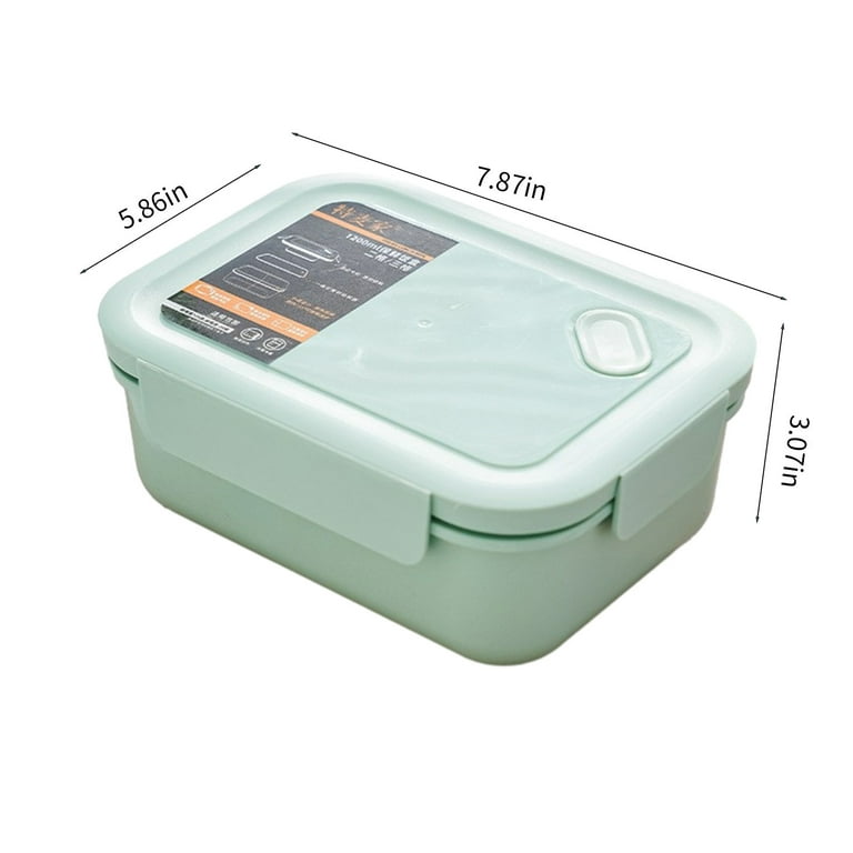 Adult Lunch Box, 1200 Ml 3-Compartment Bento Lunch Box, Lunch Containers  for Adults Come,Cold and Heat Resistants,Leak Proof, Microwaveable 