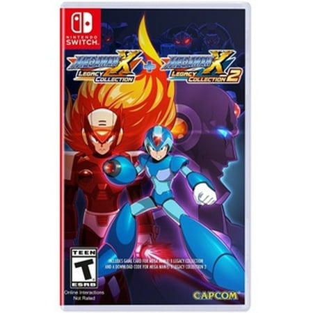 Mega Man X Legacy Collection 1+2, Capcom, Nintendo Switch, (Best Mega Man Zero Game)