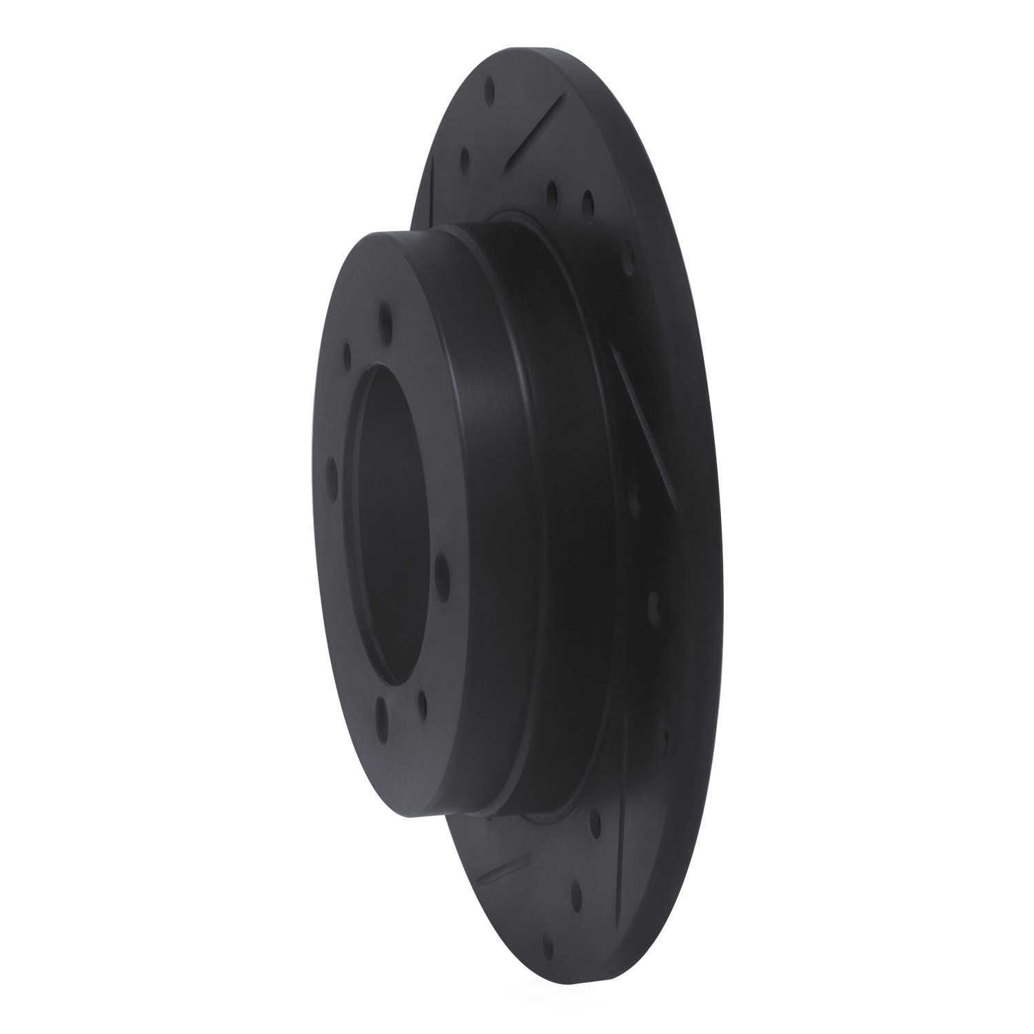 Dynamic Friction Company 633-72011L DFC Brake Rotor - Drilled And Slotted - Black