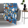 thumbnail image 4 of Cute Dog Puppy Blanket, Soft Blankets Flannel Bed Throw Cozy Lightweight Plush Gifts for Kids Boys Girls Women Men Sofa Couch Bedroom Living Rooms Warm All Season, Home Decor, Small 50"x40", 4 of 6