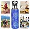 thumbnail image 4 of ALAZA Bohemia Mandalapattern Water Bottle Insulated Flask Stainless Steel Straw Lid 20 oz, 4 of 6