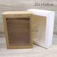 thumbnail image 3 of 10pcs DIY GIfts package with window white/kraft jewelry package box cake Packaging For Wedding home party muffin packaging box 18x14.5x4cm M, 3 of 5