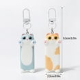 thumbnail image 2 of Bottone Cartoon Cat Keychain Novelty Kittens Seeking a Hug Pendant Keyring for Women Car Key Holder Backpack Ornament Birthday, 2 of 7