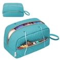 thumbnail image 1 of Bolsa organizadora KarSyon para hilo de ganchillo, 30 x 18 x 20 cm, color verde azulado, 1 of 7