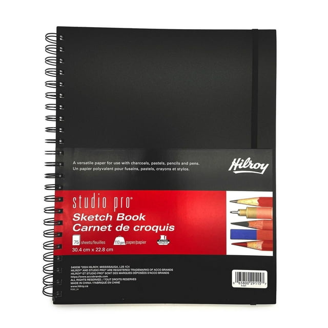 Hilroy Studio Pro Poly Sketchbook, 9" x 12", 150 Pages
