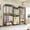 Black -3 layers x1 layer x2 layer, variant on Heavy Duty Clothes Rails, l Shaped Clothes Rack with 4 Hang Rods & 7 Shelves, 740kg Max Load Freestanding Wardrobe Closet for Corner, Coat Rails with Shoe Rack