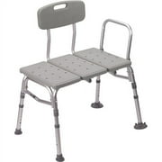 Plastic Transfer Bench with Adjustable Backrest
