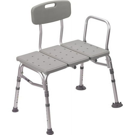 Plastic Transfer Bench with Adjustable Backrest