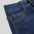 thumbnail image 4 of KIDSCOOL SPACE Little Girls Boys Jeans,Elastic Band Inside Ripped Straight Fit Stretchy Denim Pants,4-5 Years, 4 of 5