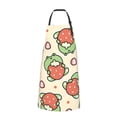thumbnail image 2 of Pofeuu Frog Hold Strawberry Print Waterproof Apron with Pockets Adjustable Cooking Aprons Kitchen Bib for Baking Household Cleaning, 2 of 8